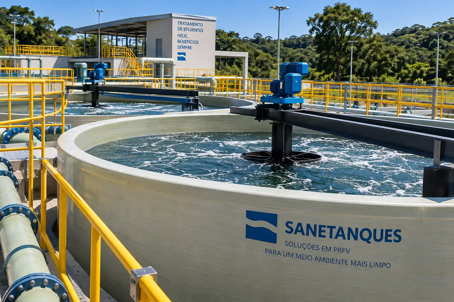 foto tratamento de efluentes